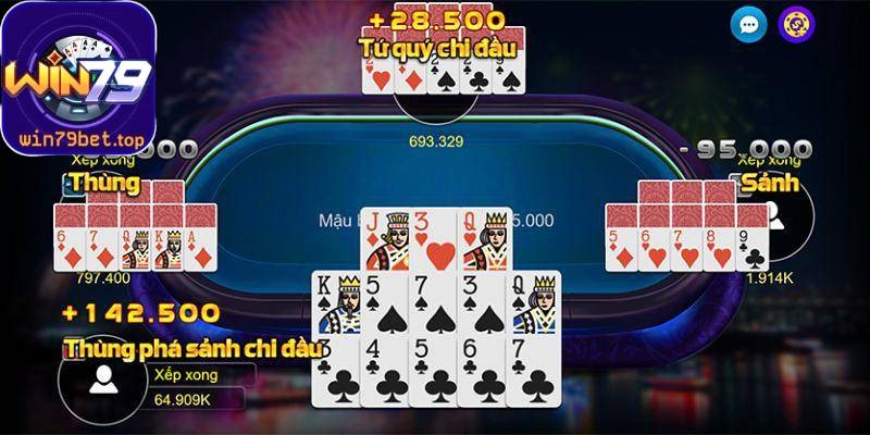 Nhiều trường hợp được tính thắng trắng khi chơi binh xập xám tại cổng game